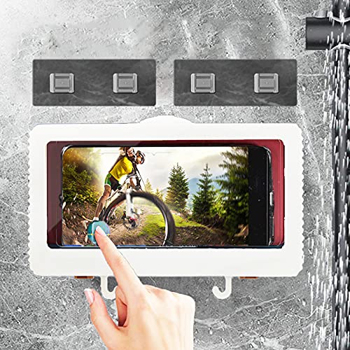 Wmbzxh Wall Mount Shower Phone Holder Waterproof Shower TV Case for