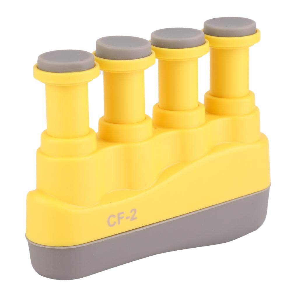 RiToEasysports Children Finger Exerciser, Portable Children Variable Hand Finger Strength Tension Exerciser Grip Trainer for Piano Guitar(Yellow)