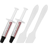 GENNEL 2-Pack GT-1 Silver CPU Thermal Paste (1g*2), GPU Heat Sink Paste | High Performance Thermal Compound Paste, Ultra-Low Thermal Impedance Thermal Grease for CPU/PS4/PS5/PC/GPU Coolers
