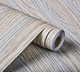 ROVATE Wallpaper Waterproof Vinyl, Peel and Stick Wood Contact Paper 17.7