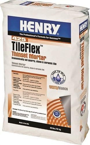Ww Henry Company Fp0tflx40w Henry Thinset Mortar 40 Lb Ceramic