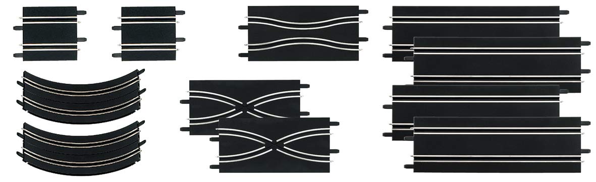Carrera Go Extension Set #2-11Piece Track Expansion Accessory Pack - for Use with 1: 43 Scale Go & Digital143 Slot Car Racetrack Systems