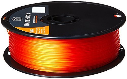 Hatchbox ABS 1KG 1.75mm Transparent Orange 3D Printer ...