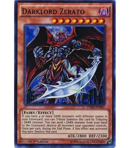 Amazon.com: YU-GI-OH! - Darklord Superbia (DESO-EN039) - Destiny