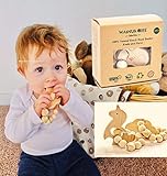 Walnut Tree Infant Love Organic Natural Beech Wood Handcrafted Teether| Koala and Unicorn 2 PCS|: 100% Natural Soothing Beechwood Toy, Perfect 100% BPA, Lead, PVC and Phthalate Free.