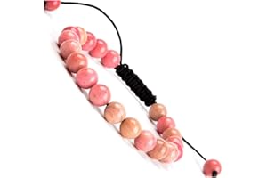 MASSIVE BEADS Natural Healing Power Gemstone Crystal Beads Unisex Adjustable Macrame Bracelets