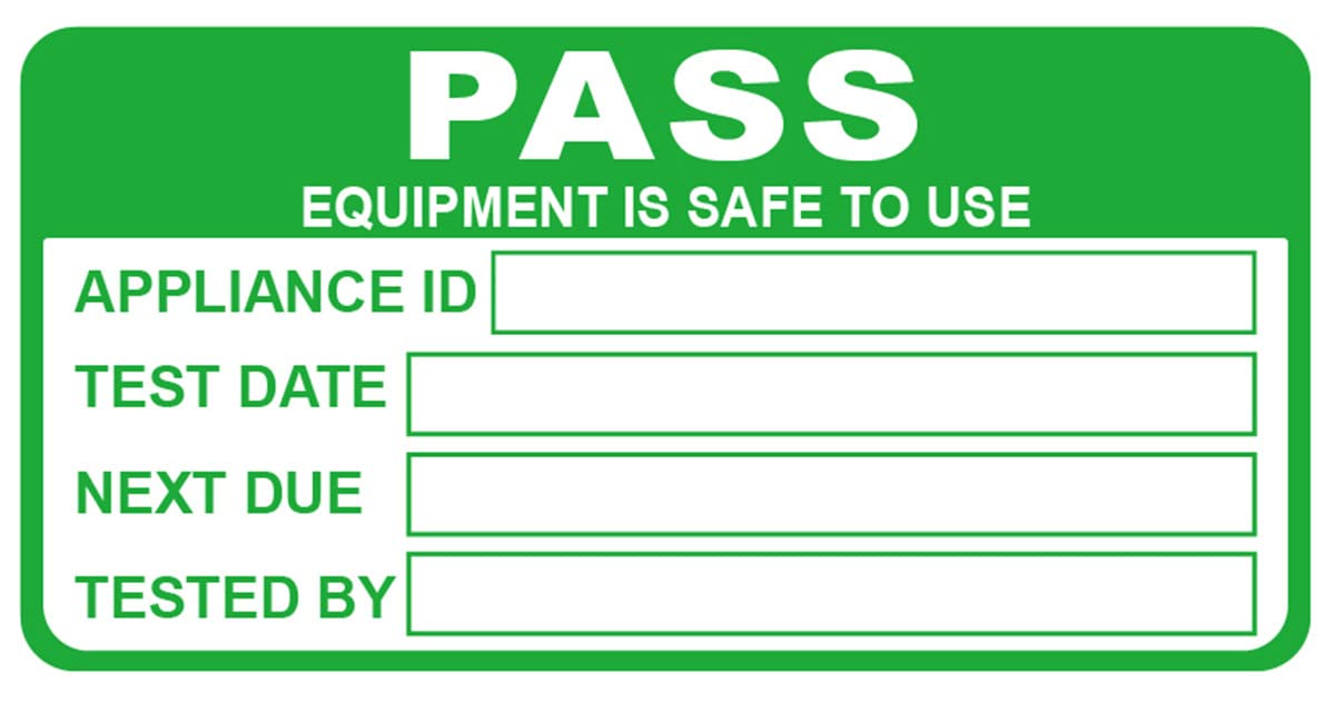Pat Testing Sticker,200pcs 1x2inch pat Testing Label Pass with 20pcs Failed Equipment Test Sticker