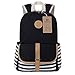 BLUBOON Laptop Bookbags School Travel Backpack Schoolbag for Teens Girls High School College (Black-8893)