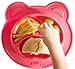 Nuby Sure Grip Miracle Mat Section Plate, Coral Bear