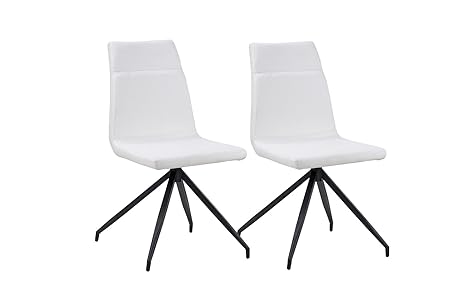 Amazon Com Divano Roma Furniture Set Of 2 Dining Faux Leather