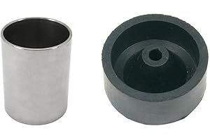 FINDINGKING Jewelry Casting Flask & Rubber Sprue Base Kiln Tool Kit 2 Pcs