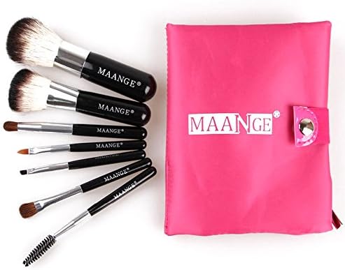 Professional 8Pcs Eye Brushes Set Eyeliner Shadow Blend Pencil Makeup Brush (Rose)