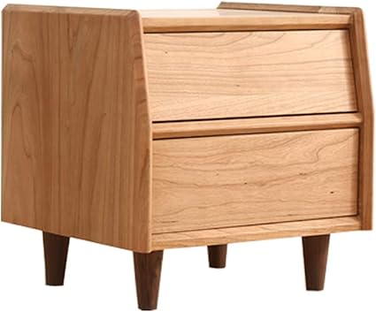 Side End Table Nordic Japanese Style Solid Wood With Drawer