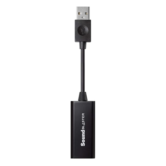 Creative Sound Blaster Play! 2 - Externe USB-Soundkarte für PC und Mac, schwarz (Generalüberholt)