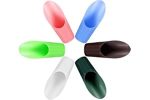 LANTIES 6 Pcs Bonsai Soil Scoops Plastic Garden Shovels Garden Tool Bucket Shovel Colorful Small mini Potting Scoop for Plant Flower Succulent