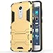 Axon 7 mini Case, ZTE Axon 7 mini Case, MicroP(TM) Dual Layer Armor Hard Slim Hybrid Kickstand Phone Cover Case for ZTE Axon 7 mini (Axon 7 mini Golden Kickstand Case)