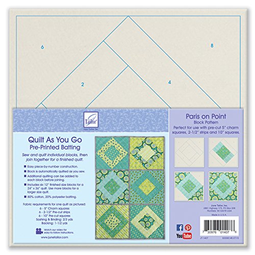 June TailorQuilt As You Go Pattern Paris on Point