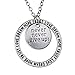 Luvalti Never Give Up Pendant Necklace - Great Secret Santa or White Elephant Christmas Holiday Gift