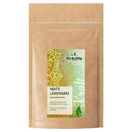 MykoMe Finest Thai Cuisine® | Ayurvedischer Tee | Moringa Lemon | Kräuter & Gewürztee | MATE Lemongras | Inhalt 75g