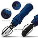 Rainlax Travel Umbrella Unbreakable Lightweight 10 Ribs Automatic Compact Windproof Canopy Umbrellas for Men/Women One Handed Operatio (Sapphire Blue)