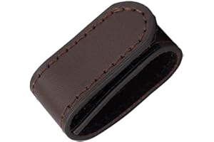 TACNEX Genuine Leather Belt Keeper 1 3/8" - 1 1/2" Wide Men's Belt Loop Stays Dress Belt End Holder Retainer Tool Belt Band
