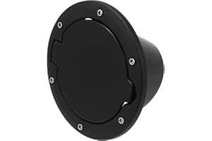 ACROPIX Fuel Filler Door Gas Tank Cap Cover for Jeep Wrangler JK - Pack of 1 Black