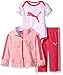 PUMA Baby Girls' Baby 3-Piece Jacket, Bodysuit, and Pant Set