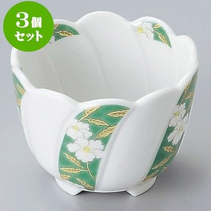 Amazon 3個セット 彩花 小 小鉢 7 5 X 5 4cm 115g 組小鉢 料亭 旅館 和食器 飲食店 おしゃれ 食器 業務用 せともの本舗 食器 グラス カトラリー