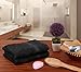 Utopia Towels Cotton Hand Towels, 4 Pack Towels, 700 GSM, Bleach Proof Black