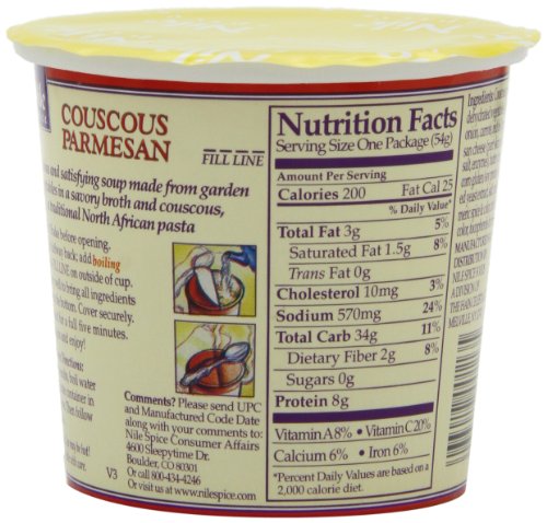 Nile Spice Soup, Couscous Parmesan, 1.9 Ounce (Pack of 12 ...
