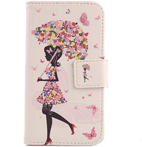 Lankashi Pattern Wallet Design Flip PU Leather Cover Skin Protection Case for Doogee BL12000 PRO 6" (Umbrella Girl)