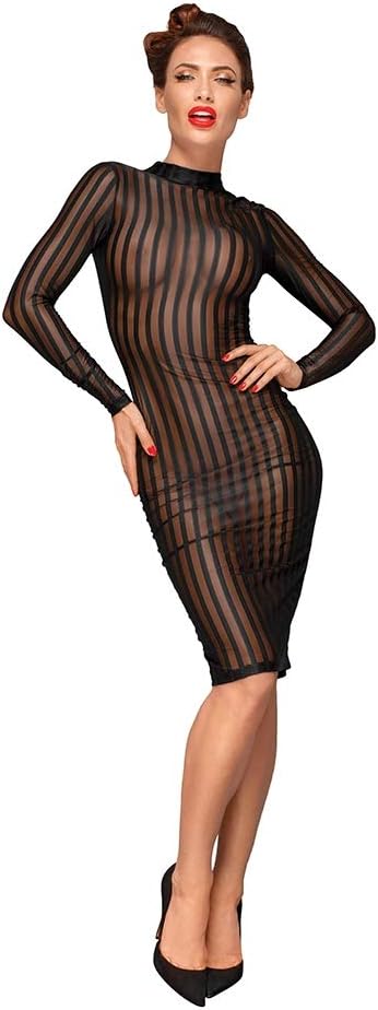 noir Dress Stripes, Medium, Black