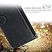 Youcover Samsung Galaxy Note 10 case Wallet,Kickstand Wrist Strap Anti-Scratch Shockproof Card Holder PU Leather Stylish Protective Phone Case-Black