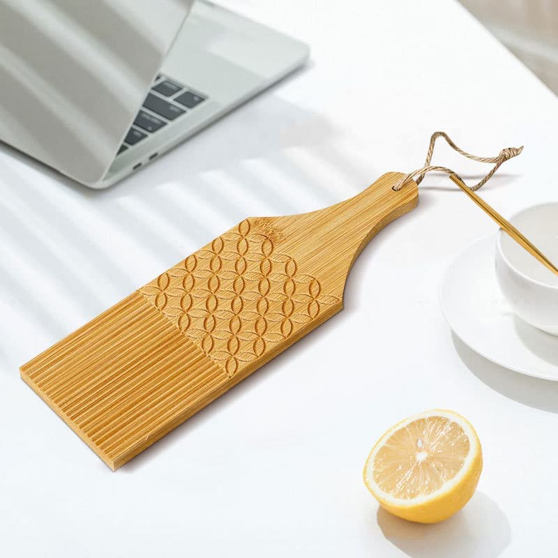 NechTech 2Sided 4 in 1 Combo Pasta Board, Garganelli Board, Spaghetti