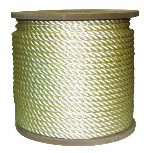 Rope King TN-12400 Twisted Nylon Rope 1/2 inch x 400 feet, White