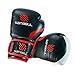 Sanabul Essential Gel Boxing Gloves for Men & Women, Kickboxing MMA, Muay Thai Gloves and Heavy Bag Training Punching & Sparring, Black/Red 10 oz