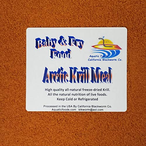 Aquatic Foods Inc. AFB Arctic Krill Meal/Powder Fry & Baby Food…1/2-lb