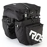 ROSWHEEL 3 in 1 Multifunction Bike Bag Bicycle Pannier Rear Seat Bag/Large Seat Bicycle Carrier Bag