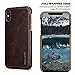 iPhone Xs Leather Case,iPhone X Leather Case,Pierre Cardin Premium Genuine Cowhide with New Slim Design Snap Hard Back Cover for Apple iPhone X/Xs(5.8