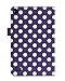 rooCASE Fire 7 2015 Case, Amazon Fire 7 Case, Dual View Leather PU Folio Slim Fit Lightweight Folding Cover with Stand for 5th Gen 2015, Dot Purple