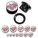 PiercingJ Mens Womens 4 Pairs Punk Acrylic Screw Tunnels Ear Expander Stretcher Piercing Gauge 6G - 15/16