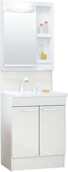 Amazon Toto 洗面化粧台セット Kc 600mm 一面鏡 2枚扉 シンシアホワイト Kc61a1bc 洗面台