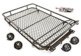 Integy Hobby RC Model OBM-1329BLACK Realistic 1/10 Scale Alloy Luggage Tray 225x145x40mm with 4 LED Spot Light Set