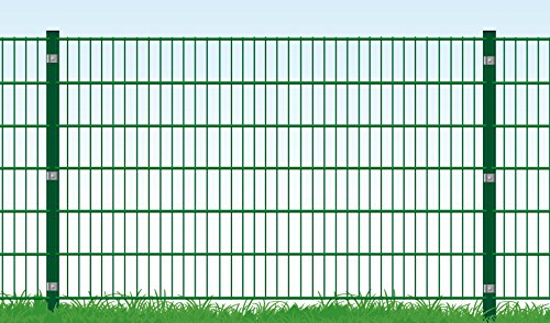 Eider Komplettset Einstabmattenzaun, 10 m x 120 cm (B x H) in grün (Maschung 200x50 cm), inkl. Pfosten und Montagematerial - Alles, was Sie zum Auftstellen des Zauns benötigen – Bild 4