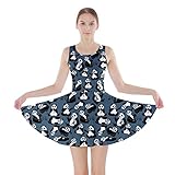 CowCow Womens Cartoon Funny Panda Skater Dress