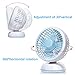 MangGou Mini Fan, USB Desk Fan, Small Quiet Portable Table Cooling Fan with Retractable USB Cable and 360 degree adjustable for Office Home or Traveling (Fragrance Scatter)
