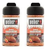 Weber Garlic Habanero Scorchin` Hot Seasoning 5.75 Ounces (Pack of 2)