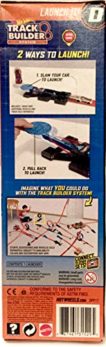 Hot Wheels Track Bulider System LAUNCH IT - D SET Accessory Add On Pull Back Launch 2 ways!