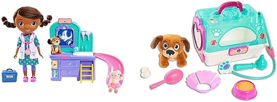 Amazon.com: Doc McStuffins Pet Vet Talking Doll & Care Clinic & Toy ...