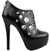 SHOW-STORY-Punk-Black-Ring-Gothic-Platform-Stiletto-Ankle-Bootie-BootsLF80855